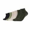 CAMANO Kurzsocken ca-soft 7er Pack dark olive melange