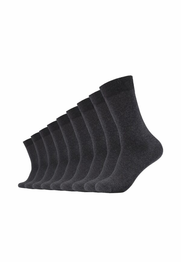 CAMANO Socken 9er Pack comfort mit Bio-Baumwolle anthracite melange