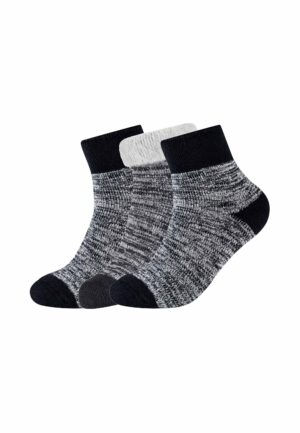 CAMANO ABS-Kurzsocken Warm-Up 3er Pack black mix