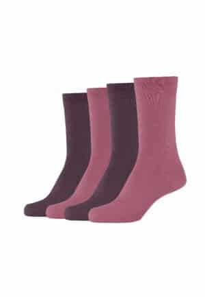 CAMANO Socken ca-soft 4er Pack rose wine