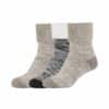 CAMANO Socken warm-up 3er Pack taupe