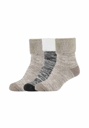 CAMANO Socken warm-up 3er Pack taupe