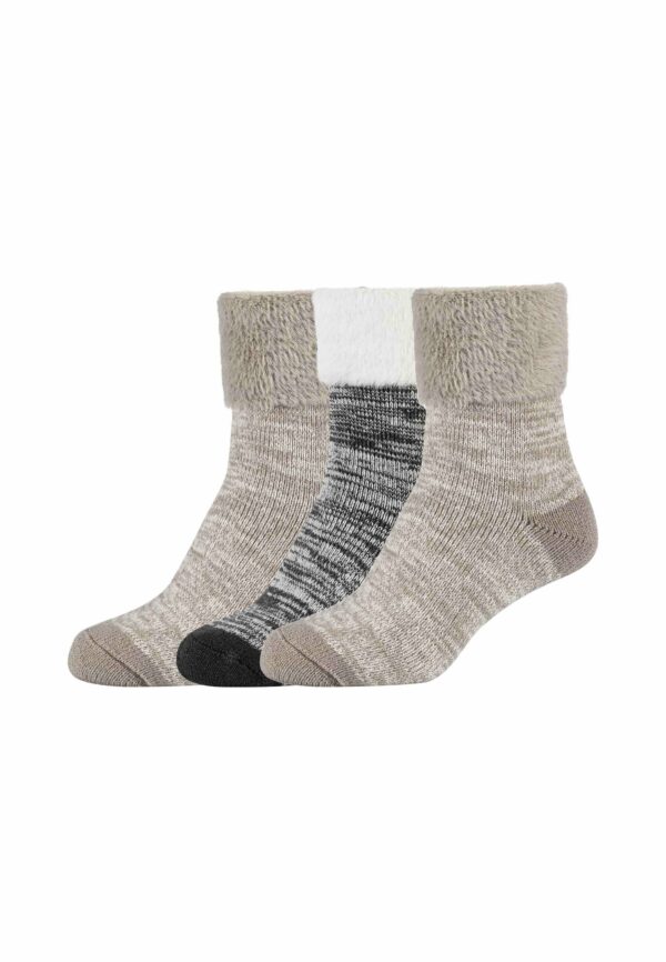 CAMANO Socken warm-up 3er Pack taupe