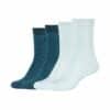 CAMANO Socken Silky Feeling gerippt 4er Pack starlight blue