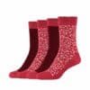 CAMANO Socken ca-soft crazy dots 4er Pack rose wine