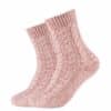 CAMANO Socken cosy cable stitch 2er Pack dusty rose