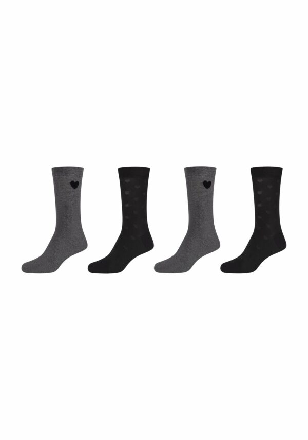 CAMANO Socken ca-soft  4er Pack black