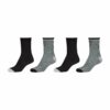 CAMANO Socken silky touch stripes 4er Pack black