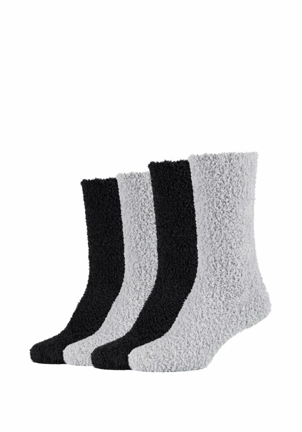 CAMANO Socken mit Recycled Polyester Cosy 4er Pack black