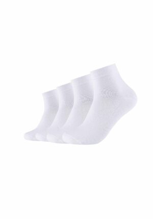 CAMANO Kurzsocken ca-soft mit Bio-Baumwolle 4er Pack white