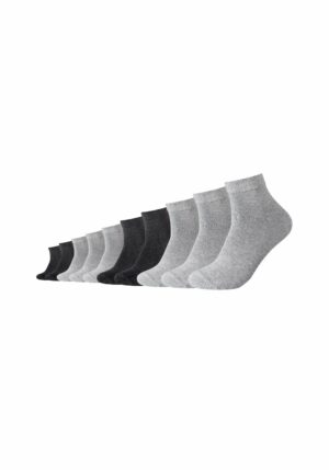 CAMANO Kurzsocken Classics 10er Pack light grey melange