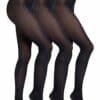 CAMANO Feinstrumpfhose pepita 60 DEN 3er Pack classic navy