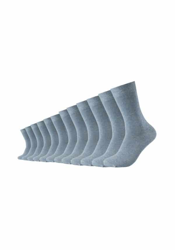 CAMANO Socken comfort mit Baumwolle 12er Pack stone melange