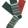 CHEERIO* Socken HOUSE OF SANTA in Box 3er Pack dark green mix