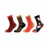 Fun Socks Socken organic cotton Christmas in Box 4er Pack chinese red