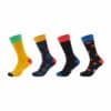 Fun Socks Socken Motifs Graphics 4er Pack ceylon yellow