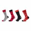 Fun Socks Socken Motifs Graphics 4er Pack mars red