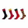 Fun Socks Socken Motifs Graphics 4er Pack aurora red