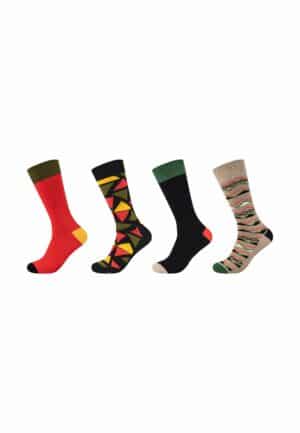 Fun Socks Socken Motifs Graphics 4er Pack lambs wool