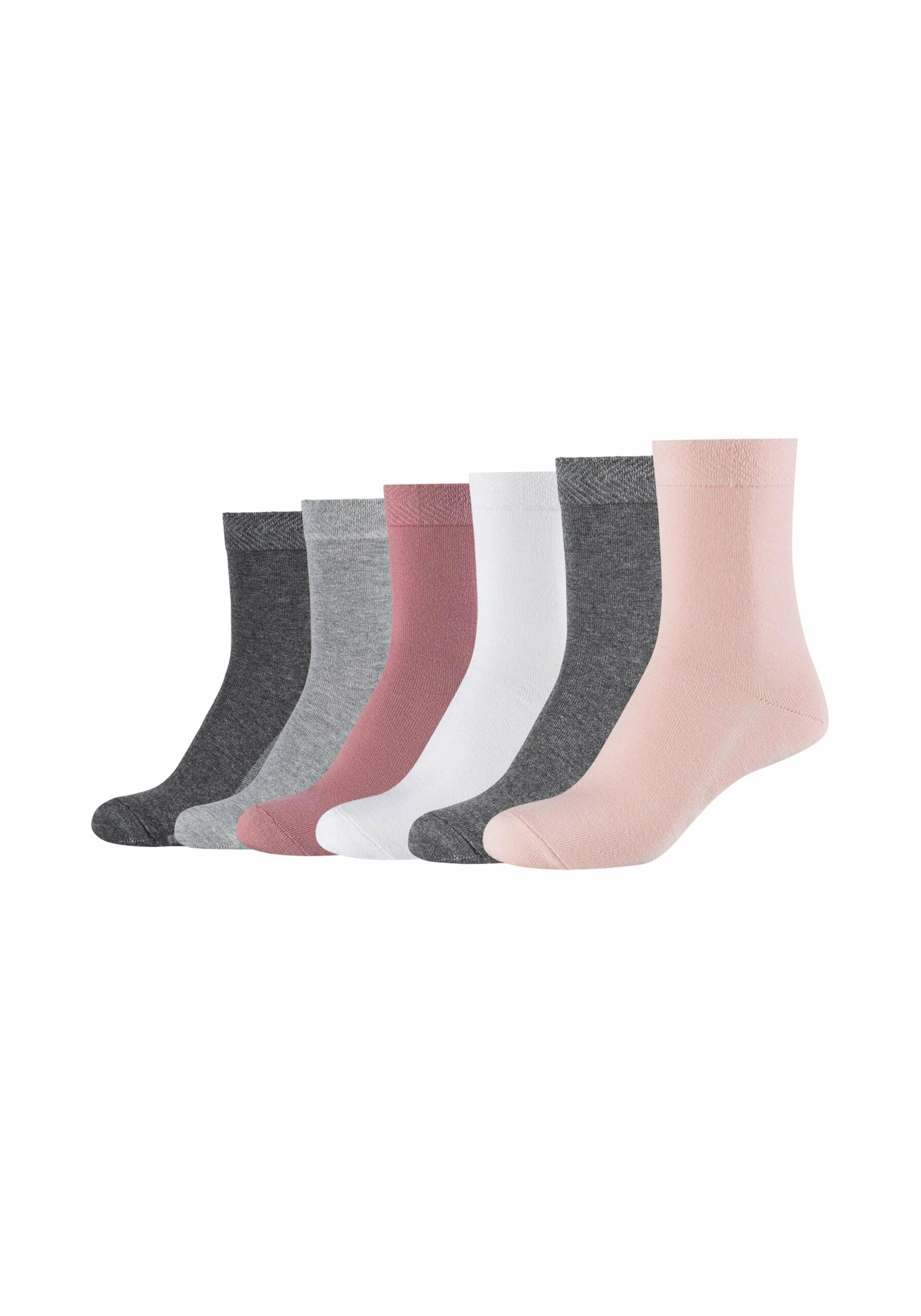 mustang Socken mit Bio-Baumwolle 6er Pack rosette