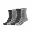 s.Oliver Kuschel-Socken Hygge 4er Pack anthracite