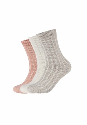 s.Oliver Socken hygge rib in Box 3er Pack offwhite melange