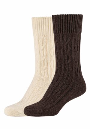 s.Oliver Socken Hygge 2er Pack espresso melange