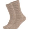 s.Oliver Socken hygge cashmere  2er Pack sand melange