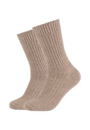 s.Oliver Socken hygge cashmere  2er Pack sand melange