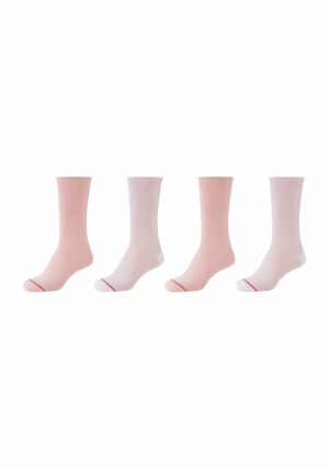 s.Oliver Socken originals striped rolled mit Bio-Baumwolle 4er Pack peachskin