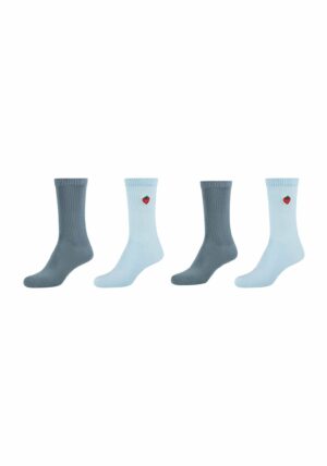 s.Oliver Socken silky touch rib 4er Pack angel falls