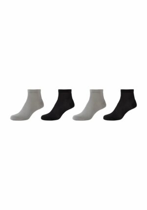 s.Oliver Kurzsocken originals mesh mit Bio-Baumwolle 4er Pack black