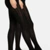 s.Oliver Zopfmuster-Strumpfhose Hygge mit Bio-Baumwolle 2er Pack black