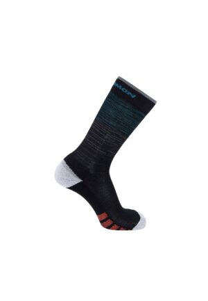 Salomon Running Socken Predict High Black Cherry Tomato