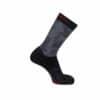 Salomon Socken hike X Ultra 1er Pack Black Alloy