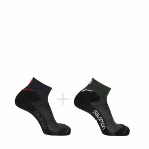 Salomon Quarter Socken running Speedcross 2er Pack Ebony/Ponderosa Pine