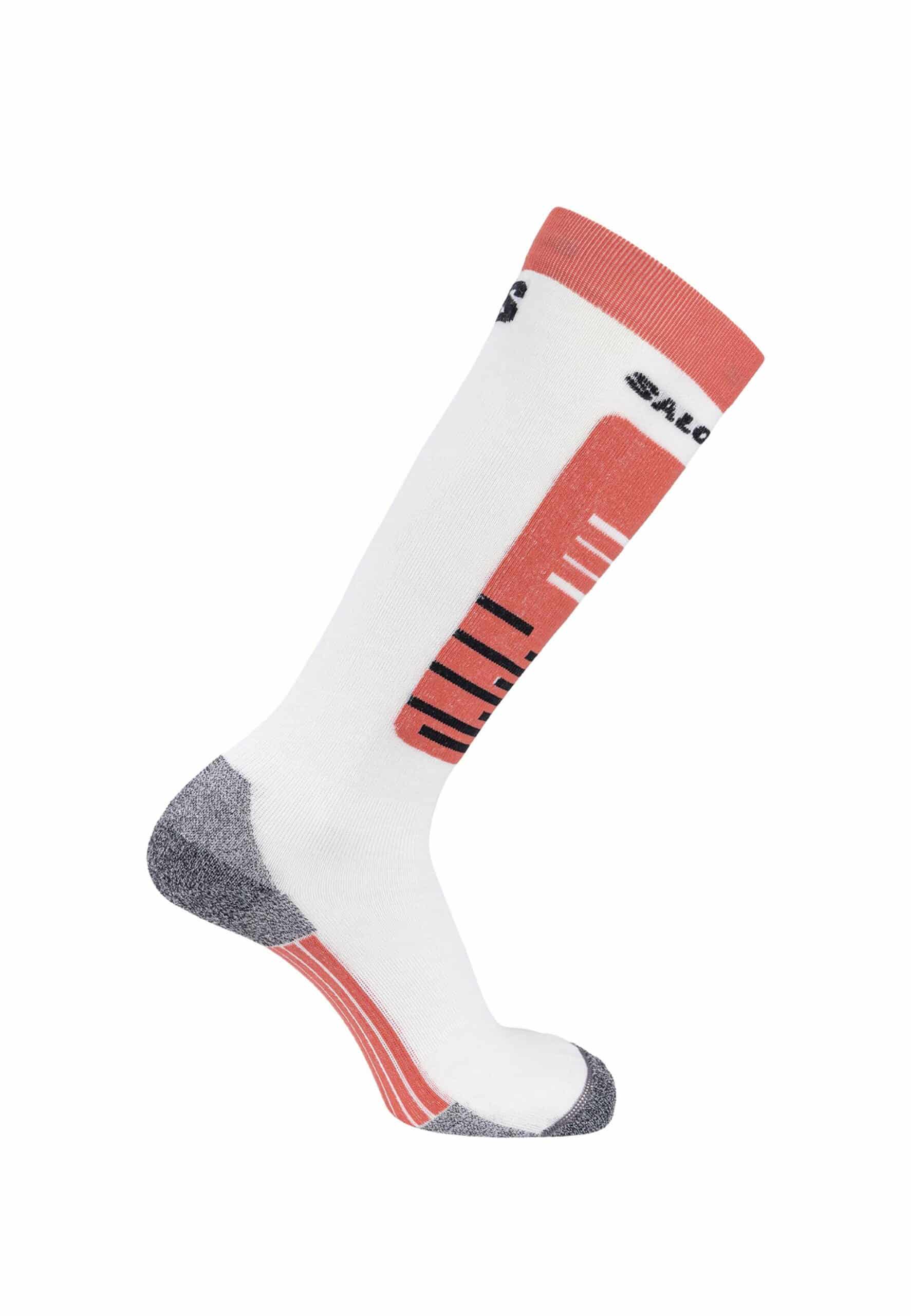 Salomon Socken ski S/ACCESS   1er Pack White/Garnet Rose