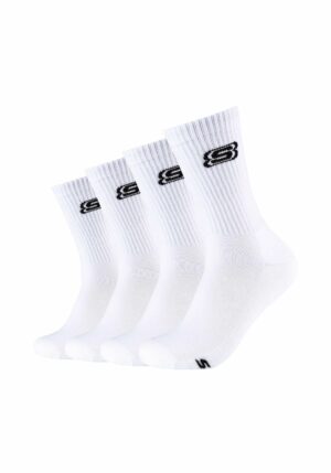 Skechers Tennis Socken Cushioned 4er Pack White