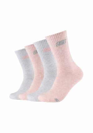 Skechers Tennis Socken Cushioned 4er Pack apricot melange