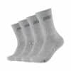 Skechers Tennis Socken Cushioned 4er Pack light grey mouliné