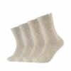 Skechers Kuschel-Socken Cozy für Damen 4er Pack offwhite mouline