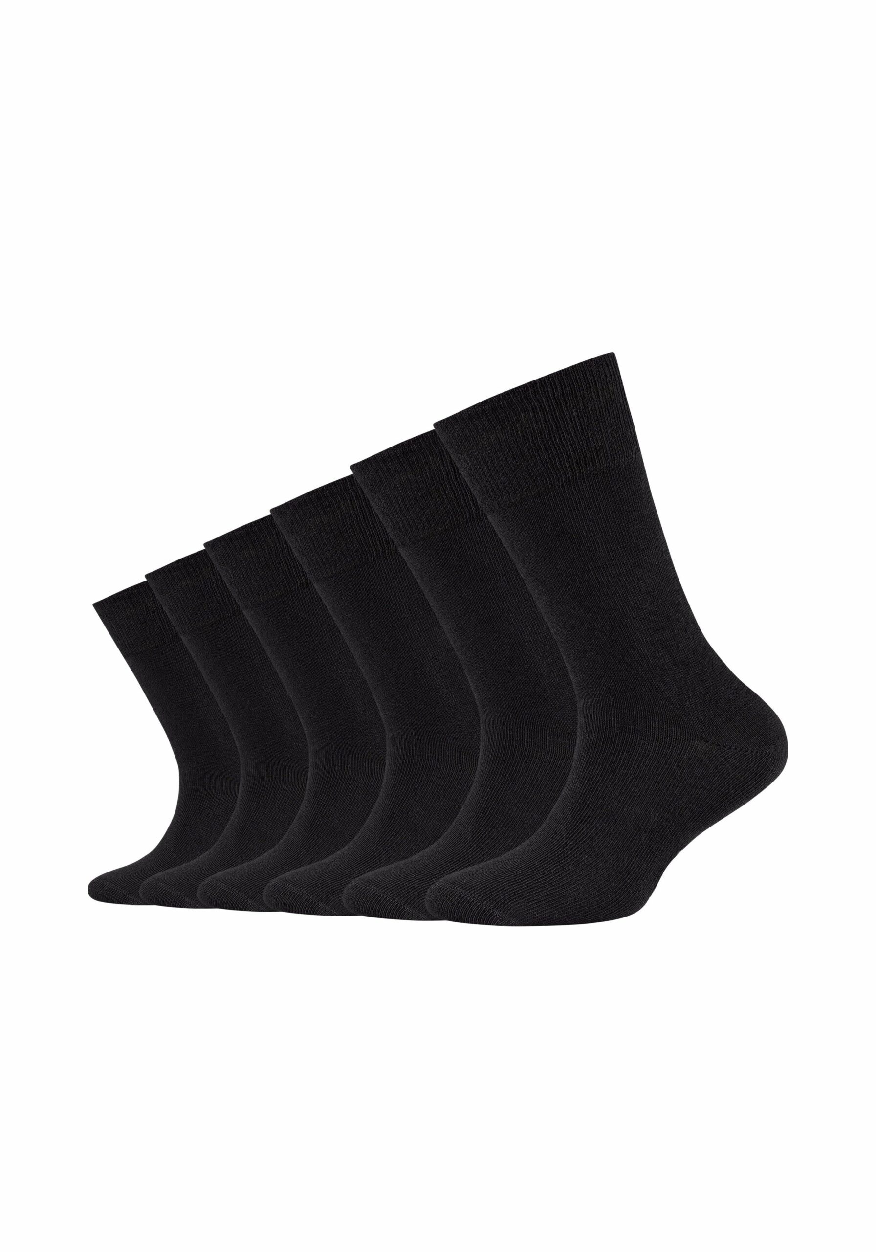 CAMANO Kindersocken ca-soft 6er Pack Black