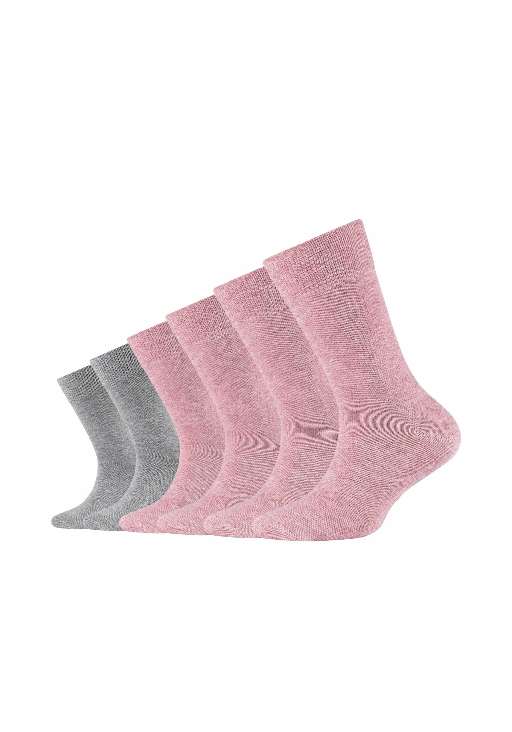 CAMANO Kindersocken ca-soft 6er Pack chalk pink melange