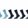 CAMANO Kinder Socken ca-soft Bows mit Bio-Baumwolle 6er Pack blue