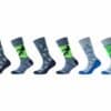 CAMANO Kinder Socken ca-soft Fußball mit Bio-Baumwolle 6er Pack stone melange