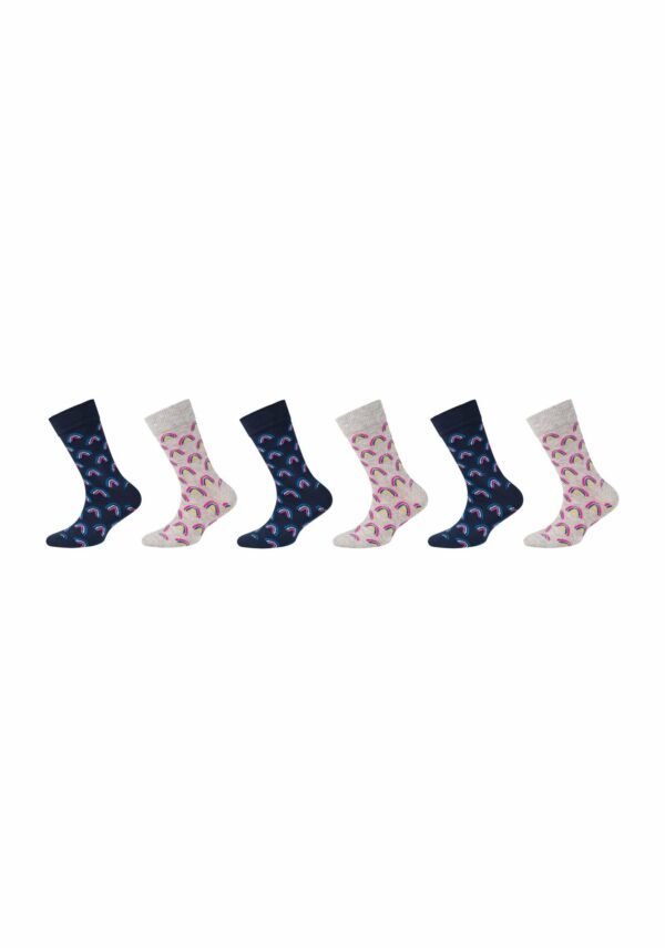CAMANO Kinder Socken ca-soft Bio-Baumwolle 6er Pack fog melange