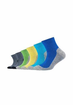 CAMANO Kinder Funktions-Kurzsocken Pro Tex 6er Pack turquoise