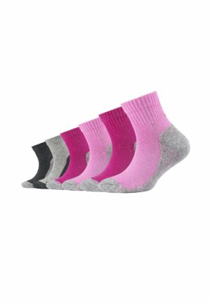 CAMANO Kinder Funktions-Kurzsocken Pro Tex 6er Pack fuchsia