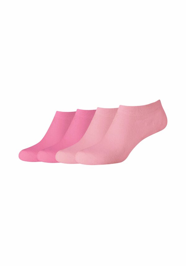 CAMANO Sneakersocken Cotton fine invisible 4er Pack azalea pink