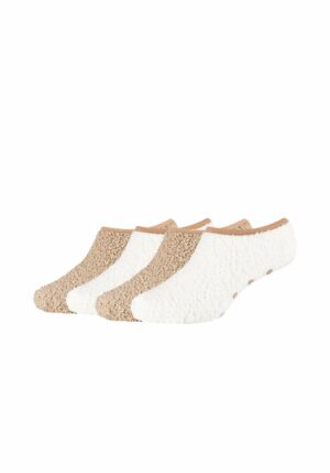 CAMANO ABS-Sneakersocken mit Recycled Polyester Cosy 4er Pack taupe